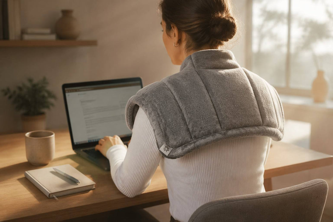 Weighted sensory shoulder wrap for ADHD focus and anxiety relief - Vivera Living Calm Wrap