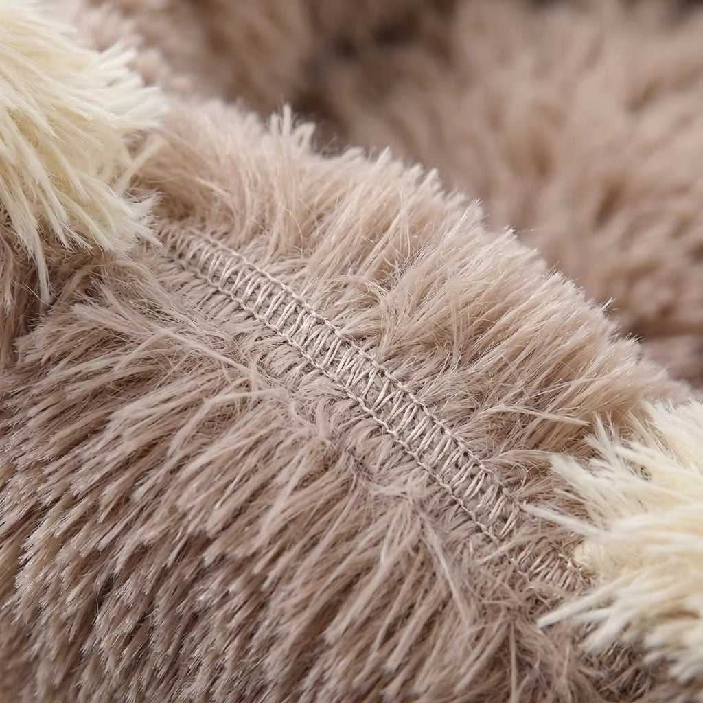 Sensory Pet Haven | Calming Orthopedic Faux Fur Bed