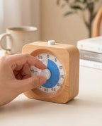 The Visual Anchor | Minimalist Wooden ADHD Cube Timer for Focus
