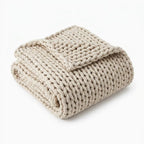 The Organic Hug | Chunky Hand-Knit Weighted Blanket