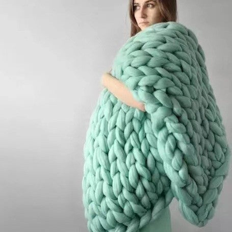 Luxury organic weighted blanket gift set for stress relief and self-care relaxation